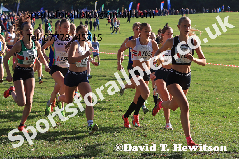 Womens Under-18s 2026 Northern Cross Country Relays, Graves Park, Sheffield. Photo: David T. Hewitson/Sports for All Pics